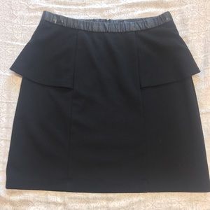Forever 21 Black Peplum Mini Skirt